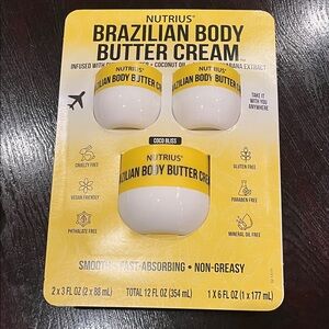 Brazilian Body Butter Cream Set - Yellow